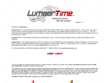 Tablet Screenshot of lumbertime.com